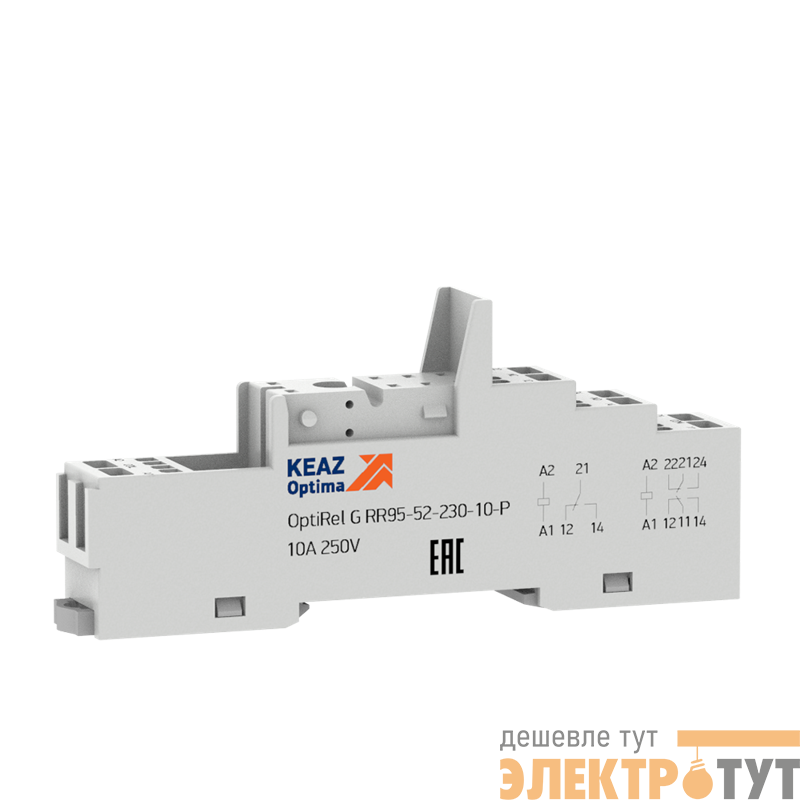 Розетка для реле OptiRel G RR95-52-230-10-P КЭАЗ 281175