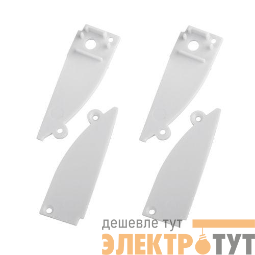 Набор заглушек 9818-3 профиля 9818 2шт глухие 2шт с отверстием Эра Б0062788
