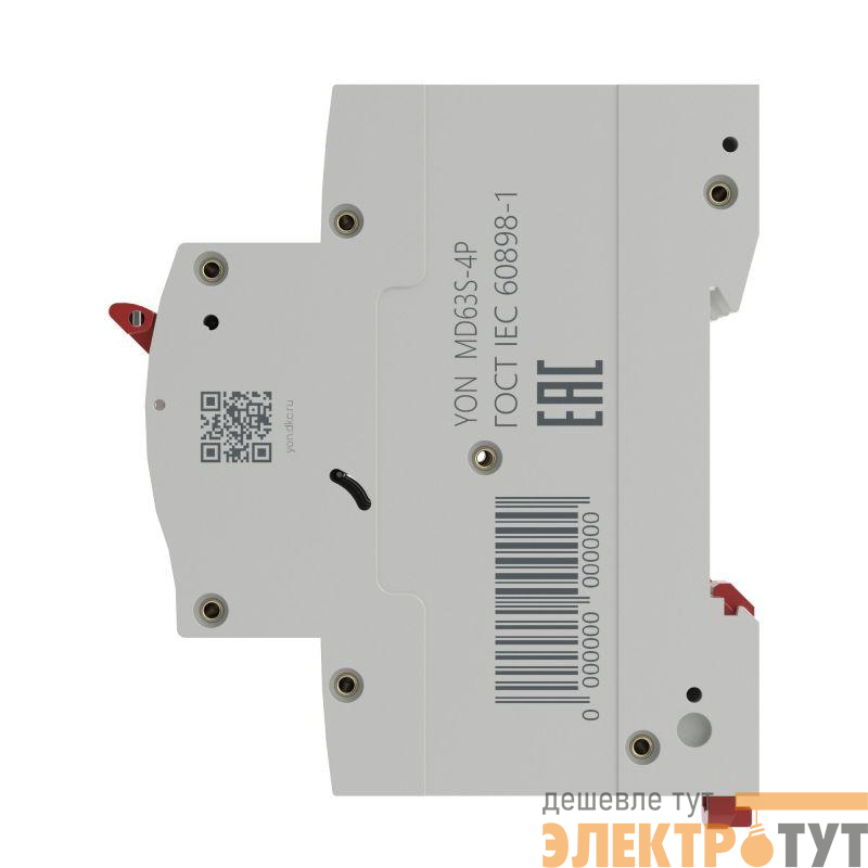 Выключатель автоматический модульный 4п C 10А 4.5кА YON max MD63S YON MD63S-4PC10