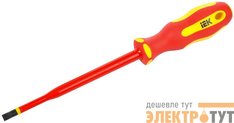 Отвертка диэлектрическая SLIM SL6.5х150 Т2 ARMA2L 5 IEK A2L5-SC31-T2-SL-65-150