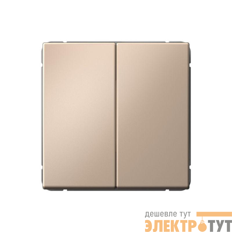 Выключатель кнопочный 2-кл. ArtGallery 10AX быстрозажим. клем. механизм песочн. SE GAL001217S