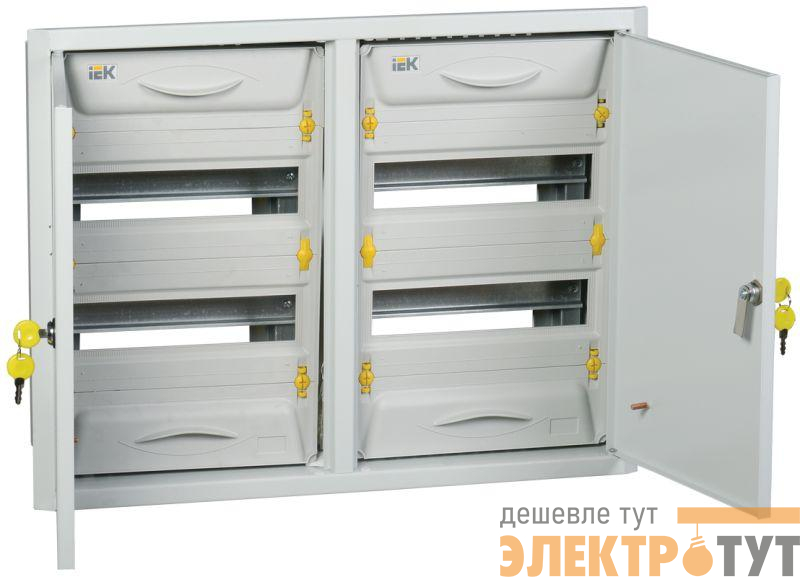 Корпус металлический ЩРв-2х24з-0 36 УХЛ3 IP31 PRO IEK MKM15-V-2X24-31-ZU